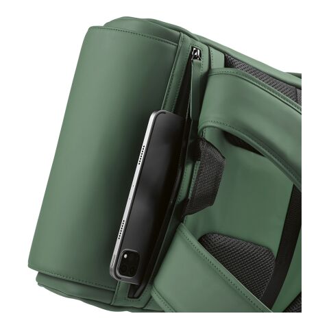 Lisbon 20L Rucksack aus rPU. Laptops bis 15.6" Grün | ohne Werbeanbringung | Nicht verfügbar | Nicht verfügbar | Nicht verfügbar