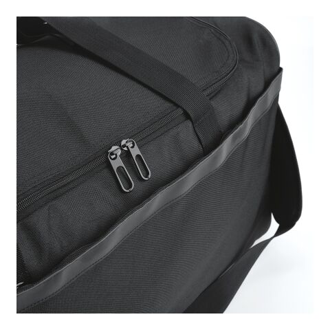 São Paulo L 50L Sporttasche, rPET ripstop.Mit reflektierenden Streifen Schwarz | ohne Werbeanbringung | Nicht verfügbar | Nicht verfügbar | Nicht verfügbar