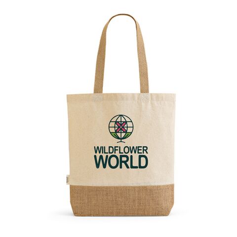 Puncak Einkaufstasche recy.Baumwolle (180 g/m²) und Jute (275 g/m²) Natur | ohne Werbeanbringung | Nicht verfügbar | Nicht verfügbar | Nicht verfügbar