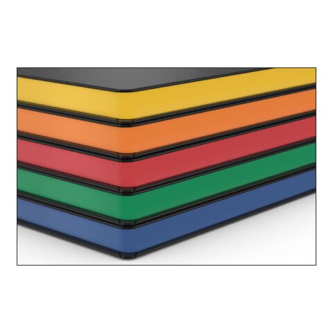Notizbuch Hardcover Color-Book Ausstattung farbig Gelb | ohne Werbeanbringung | Winkelkaro | Siebdruck-Digital inkl.