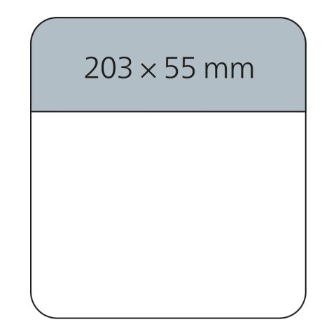 Haftnotiz-Mousepad Haftnotizblock extra groß 203 × 217 mm | Nicht verfügbar | ohne Werbeanbringung | Wochenplaner + Werbung am Kopf