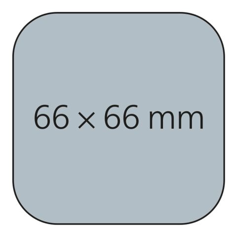 Haftnotizblock Plus Round Ecken abgerundet 4C-Quality