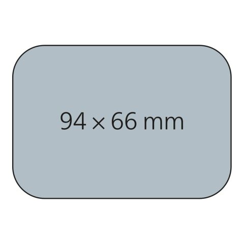 Haftnotizblock Plus Round Ecken abgerundet 94 × 66 mm | ohne Werbeanbringung
