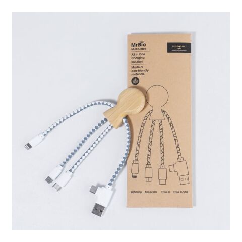 Xoopar Mr. Bio Bamboo Charging Cable Natur