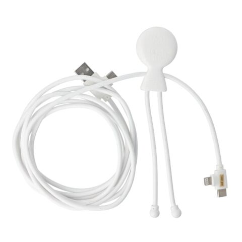 2092 - Xoopar Herr Bio Lang 60W PD Multi-Ladekabel 2 Meter   Weiss | ohne Werbeanbringung | Nicht verfügbar | Nicht verfügbar