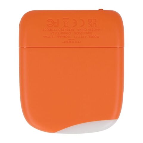 Xoopar ICE P Powerbank 5000mAh Orange | 1-farbiger Tampondruck | Vorderseite unten | 50 mm x 20 mm | Nicht verfügbar