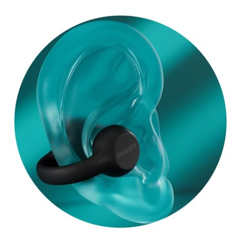 Philips TAQ2000 TWS-Ohrhörer mit offenem Ohr Schwarz | ohne Werbeanbringung | Nicht verfügbar | Nicht verfügbar