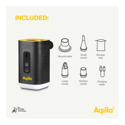 Aqiila Airbird C2 kabellose elektrische Luftpumpe Schwarz | ohne Werbeanbringung | Nicht verfügbar | Nicht verfügbar