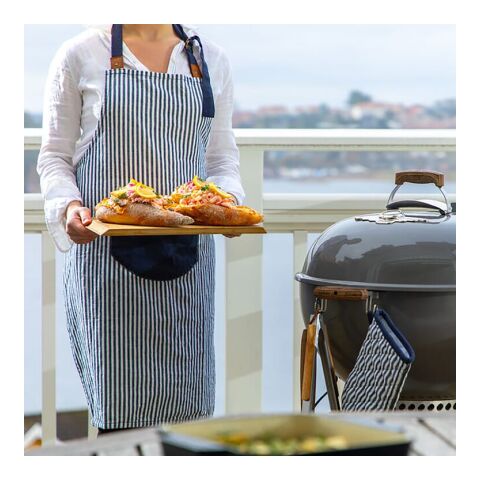 Lord Nelson Victory Ofenhandschuh-Set, 2 Stück Dunkelblau-Weiss | ohne Werbeanbringung | Nicht verfügbar | Nicht verfügbar