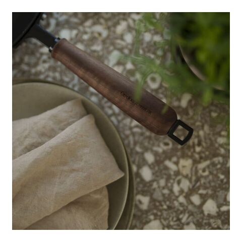 Orrefors Jernverk Geschmiedete Bratpfanne BlackSmith Serie Schwarz | Gravur | Henkel | 75 mm x 15 mm