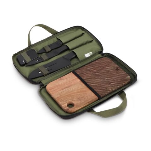 InSideOut 6-teiliges Messerset Chef on the Go Dunkelgrün | ohne Werbeanbringung | Nicht verfügbar | Nicht verfügbar