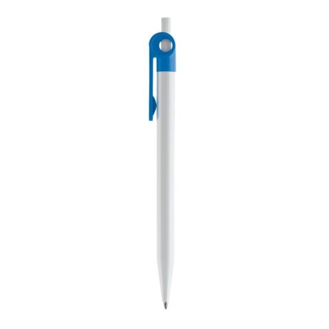 Kugelschreiber Futurepoint Hardcolour Weiss-Hellblau | 1-farbiger Siebdruck | 180° vom Clip | 50 mm x 25 mm | Nicht verfügbar