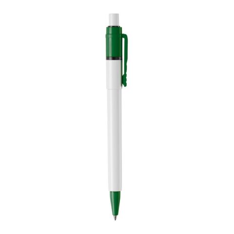 Kugelschreiber Baron Colour Hardcolour Weiss-Grün | 1-farbiger Siebdruck | 180° vom Clip | 45 mm x 25 mm | Nicht verfügbar