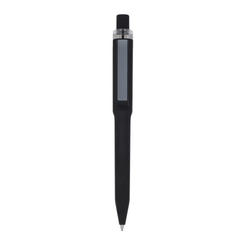 Ozzy-Stift mit Soft-Touch schwarz | 3D Digitaldruck | 90° vom Clip | 42 mm x 8 mm