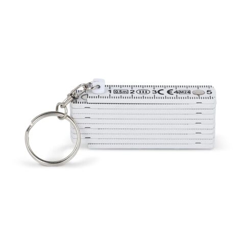 Kalibrierter faltbarer Linealring 0,5m Weiss | 1-farbiger Tampondruck | Seite 1 | 40 mm x 15 mm