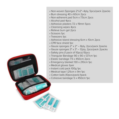 Erste-Hilfe-Set 40-teilig Andes rot | ohne Werbeanbringung | Nicht verfügbar | Nicht verfügbar