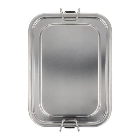 Edelstahl-Brotdose Silber | ohne Werbeanbringung | Nicht verfügbar | Nicht verfügbar