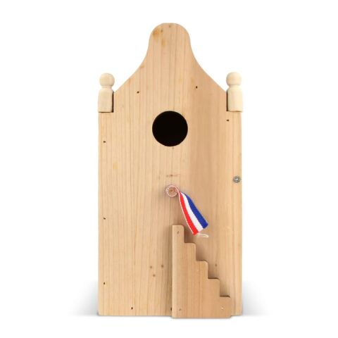 Vogelhaus aus Holz FSC Natur | ohne Werbeanbringung | Nicht verfügbar | Nicht verfügbar | Nicht verfügbar