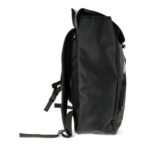 Laptop-Rucksack Liam RPET 20L Schwarz | Digital Transferdruck | Fach | 165 mm x 160 mm | Nicht verfügbar