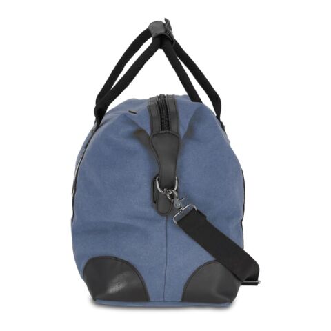 Weekender-Tasche aus recyceltem Baumwoll-Canvas Harper Dunkelblau | Digital Transferdruck | Fach | 120 mm x 120 mm