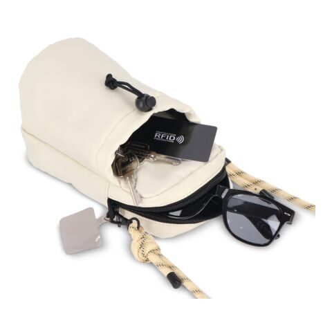 Croaabody Flaschenhalter-Tasche mit Paracord-Gurt Beige | ohne Werbeanbringung | Nicht verfügbar | Nicht verfügbar