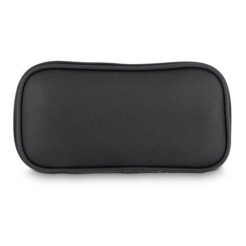 rPET PU-beschichtete 210D Kyra-Organizer-Etui 20 x 11,5 x 2 cm Schwarz | ohne Werbeanbringung | Nicht verfügbar | Nicht verfügbar