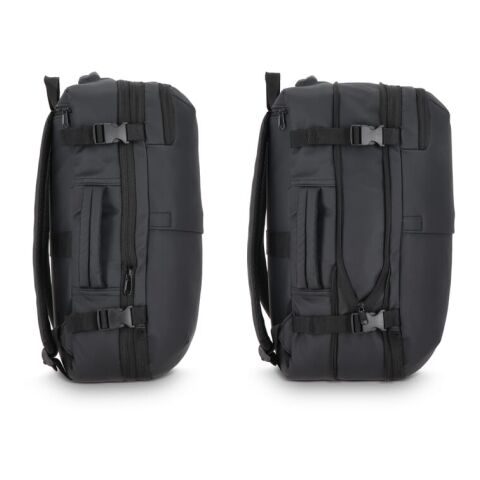 PU-beschichteter Dalston-Rucksack Vakuumrucksack 30 x 15 x 45 cm 20 l schwarz | Digital Transferdruck | Vorderseite oben | 120 mm x 200 mm