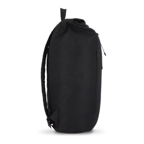 R-PET 600D Rolltop-Rucksack 20L Schwarz | ohne Werbeanbringung | Nicht verfügbar | Nicht verfügbar