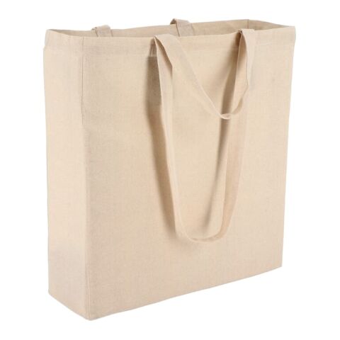 Tragetasche aus Baumwolle OEKO-TEX® 38 x 10 x 42cm 140g/m² Ecru