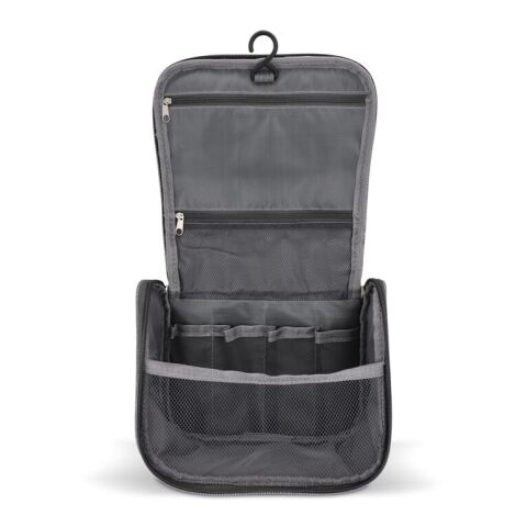rPET 300D Kora Reise-Kulturbeutel Grau | ohne Werbeanbringung | Nicht verfügbar | Nicht verfügbar