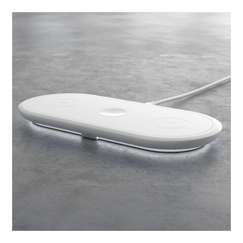 3-in-1 15W Drahtloses Ladegerät für Handys, Apple Watch und AirPods. Weiss