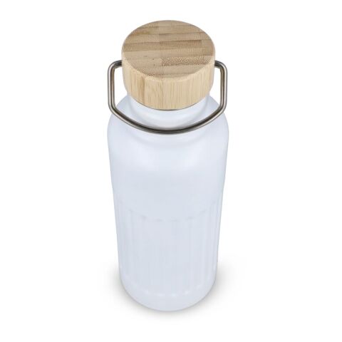 Recycelte Edelstahl-Isolierflasche 500 ml Weiss | ohne Werbeanbringung | Nicht verfügbar | Nicht verfügbar