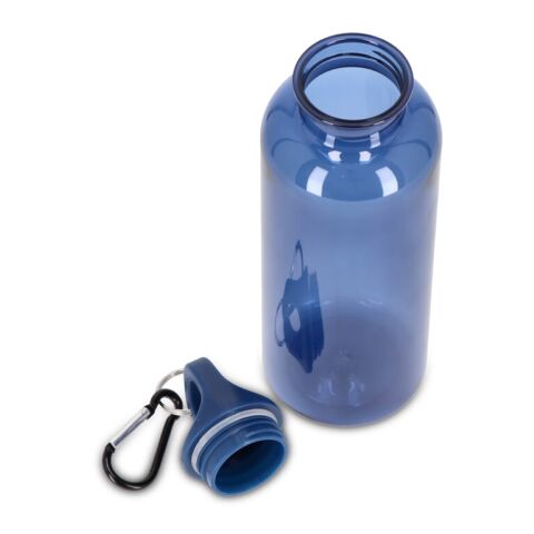 Noa Wasserflasche R-PET 500 ml Transparent Dunkelblau-Dunkelblau | ohne Werbeanbringung | Nicht verfügbar | Nicht verfügbar