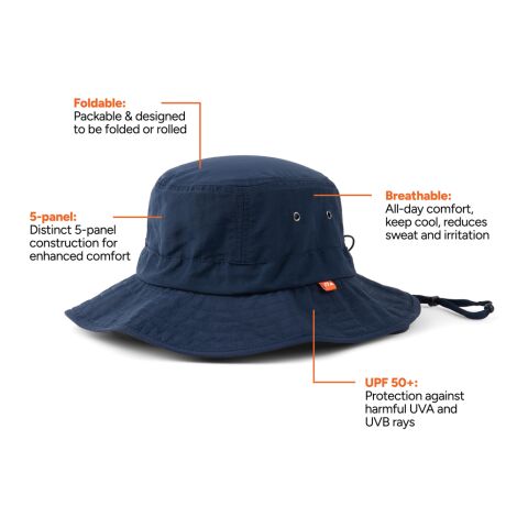 Nordic Drift RCS Horizon UPF 50+ Bucket-Hat navy blau