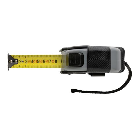 Auto-Stop-Maßband aus recyceltem Kunststoff, 8m/25mm schwarz | ohne Werbeanbringung | Nicht verfügbar | Nicht verfügbar