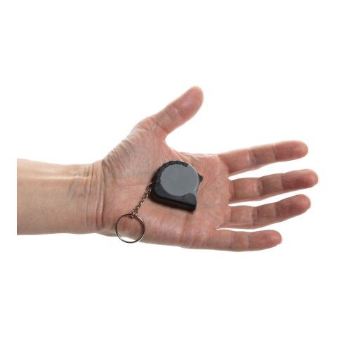 MeasureMate 1m Schlüsselband aus RCS recyceltem ABS grau | ohne Werbeanbringung | Nicht verfügbar | Nicht verfügbar