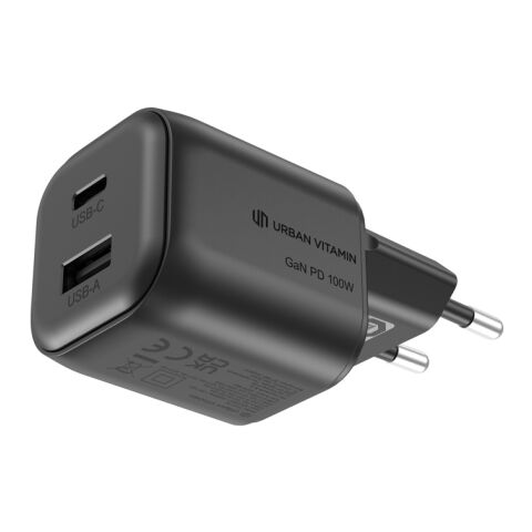 Urban Vitamin Livermore RCS – recyceltes 100W-GAN-Ladegerät schwarz