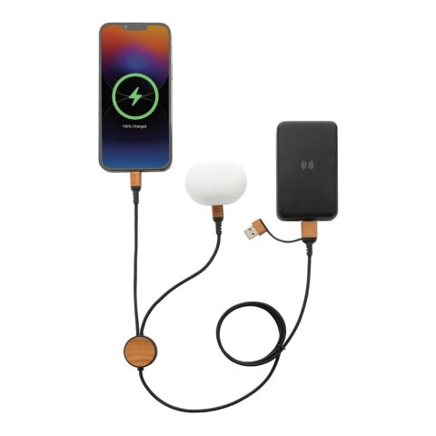 Ohio 6-in-1-Kabel aus RCS zertifiziert recyceltem Kunststoff schwarz | ohne Werbeanbringung | Nicht verfügbar | Nicht verfügbar