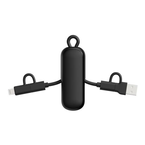 Urban Vitamin Dublin 100W 4-in-1-Kabel am Schlüsselanhänger schwarz