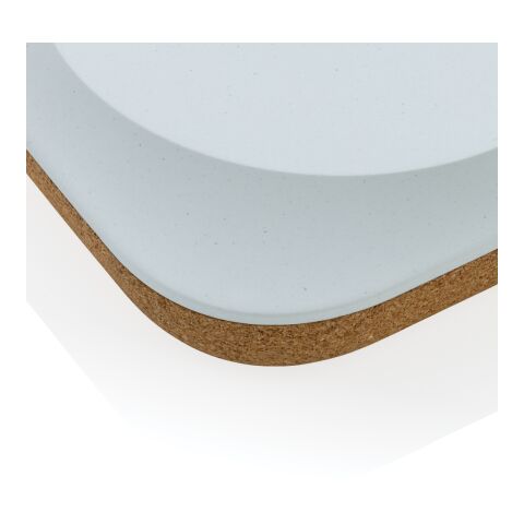 Oregon Wireless-Charger aus RCS recyc. Kunststoff &amp; Kork braun | ohne Werbeanbringung | Nicht verfügbar | Nicht verfügbar