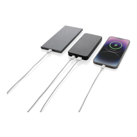 Boostcore 10.000mAh Powerbank aus RCS rec. Kunststoff schwarz | ohne Werbeanbringung | Nicht verfügbar | Nicht verfügbar