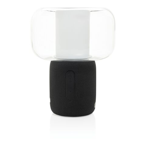 Lux 10W Lautsprecherlampe aus RCS recyceltem Kunststoff schwarz | ohne Werbeanbringung | Nicht verfügbar | Nicht verfügbar