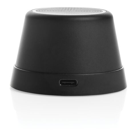 Nivio magnetischer 5W-Speaker aus RCS recyceltem Aluminium schwarz | ohne Werbeanbringung | Nicht verfügbar | Nicht verfügbar