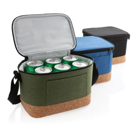 Two-Tone Kühltasche mit Korkdetails schwarz | ohne Werbeanbringung | Nicht verfügbar | Nicht verfügbar | Nicht verfügbar