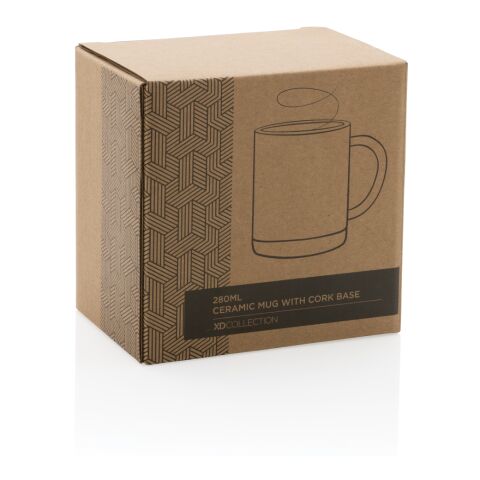 Keramikbecher mit Korkboden, 280ml blau | ohne Werbeanbringung | Nicht verfügbar | Nicht verfügbar