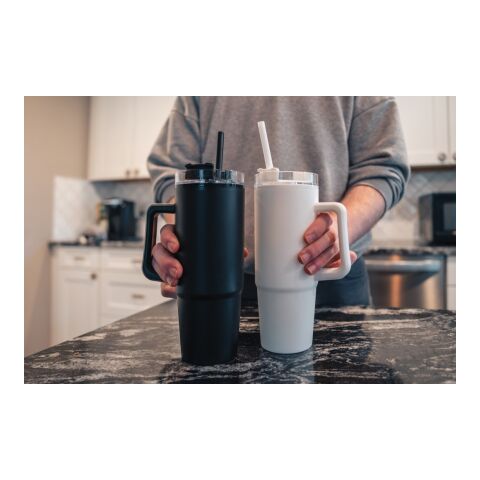 Tana Becher aus RCS recyceltem Kunststoff mit Griff 900ml schwarz | ohne Werbeanbringung | Nicht verfügbar | Nicht verfügbar