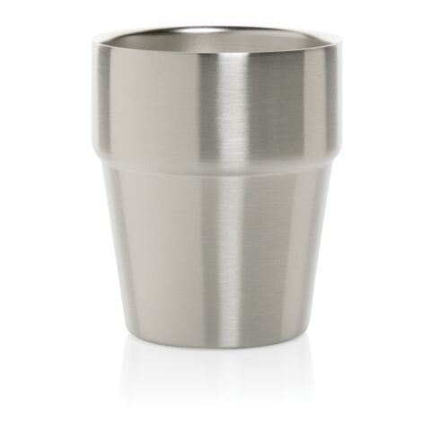 Clark Doppelwandige RCS Kaffeetasse 300ml silber | ohne Werbeanbringung | Nicht verfügbar | Nicht verfügbar