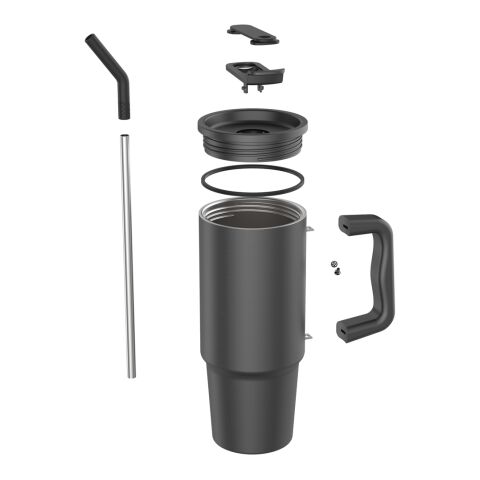 Embrace Deluxe Becher aus RCS recyceltem Edelstahl 900ml schwarz | ohne Werbeanbringung | Nicht verfügbar | Nicht verfügbar