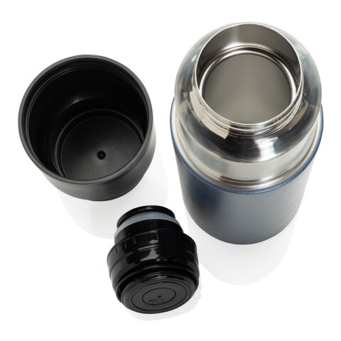 Thermocup RCS – recycelte Thermosflasche mit Becher, 500ml navy blau