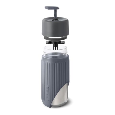 Black+Blum Glas-Reisebecher 340ml grau | ohne Werbeanbringung | Nicht verfügbar | Nicht verfügbar